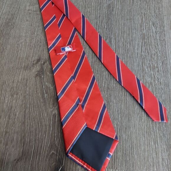 St. Louis Cardinals MLB Baseball Men's Neck Tie - Red, White & Navy - Picture 6 of 6